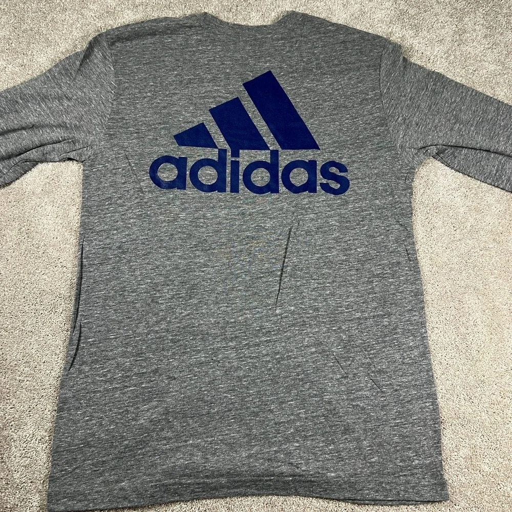 Adidas Mens Large‎ Gray New York City FC Long Sleeve Soccer Performance Tee NWT